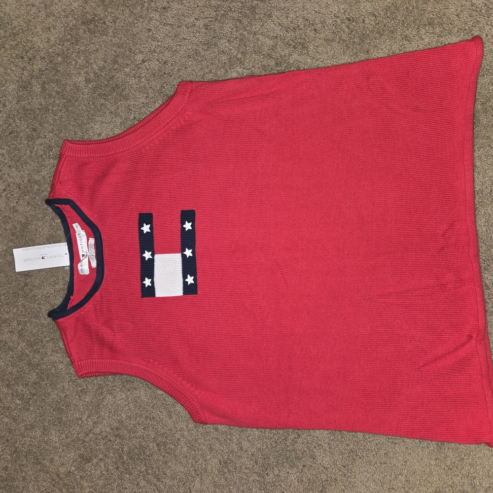 Tommy Hilfiger Red Sleeveless Top